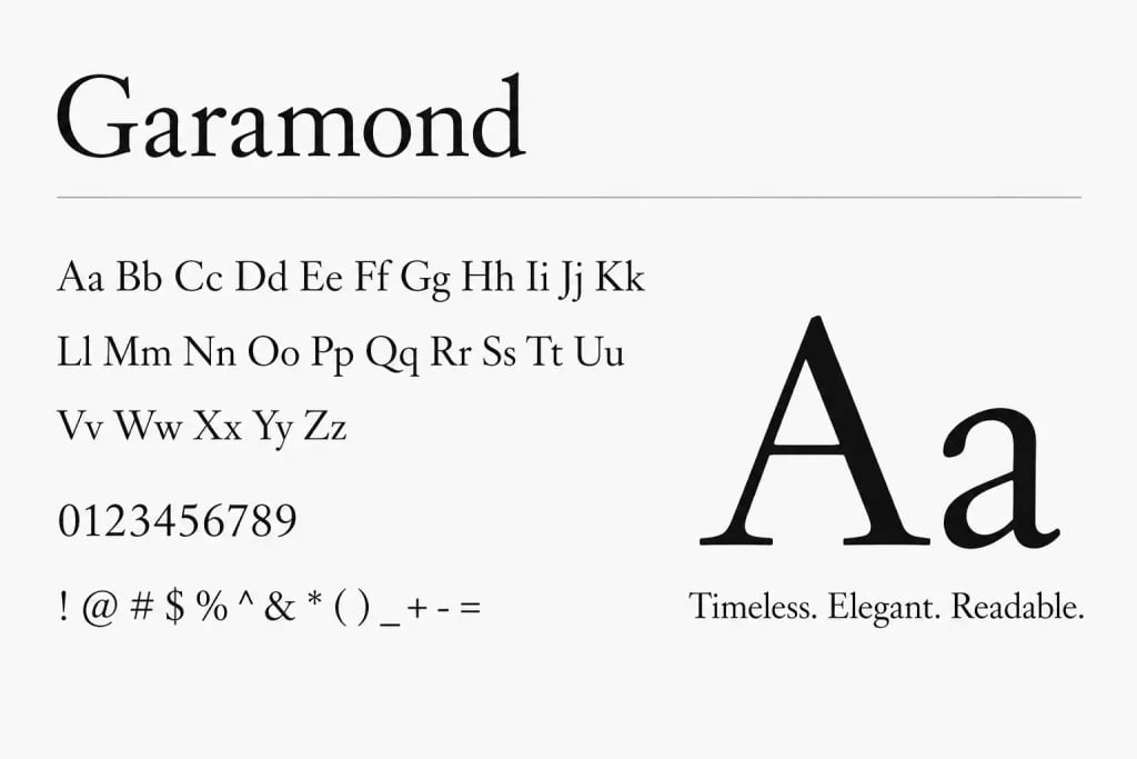 Garamond Font