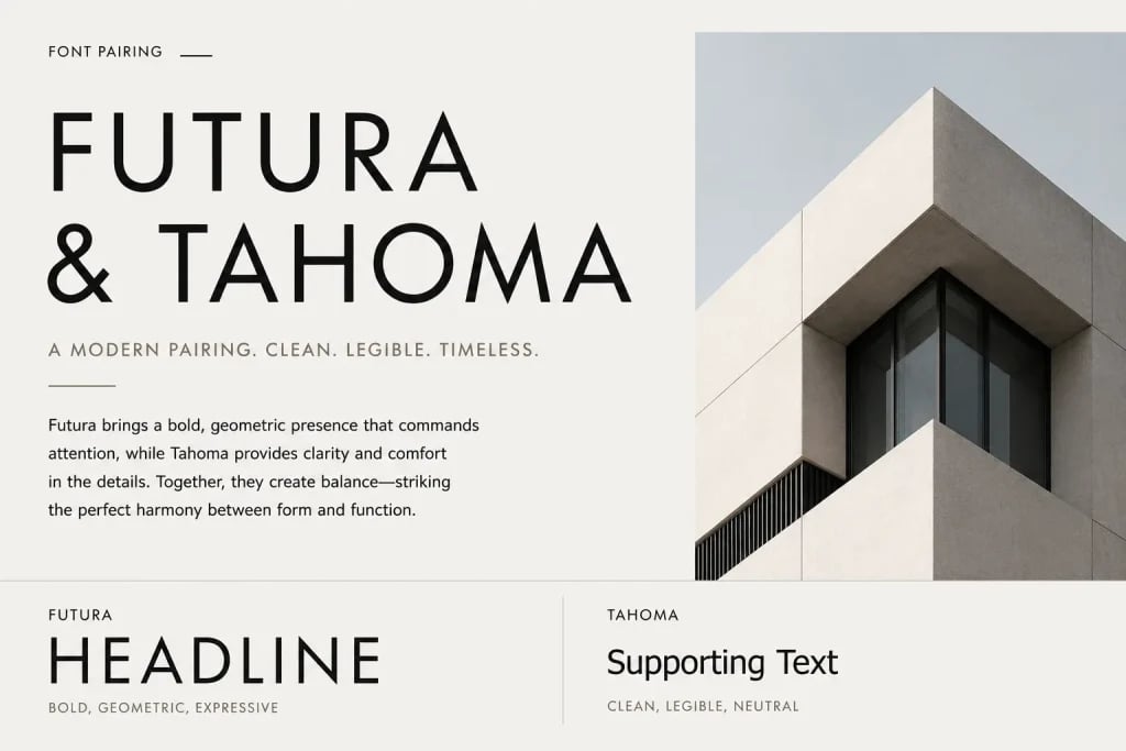 Futura and Tahoma