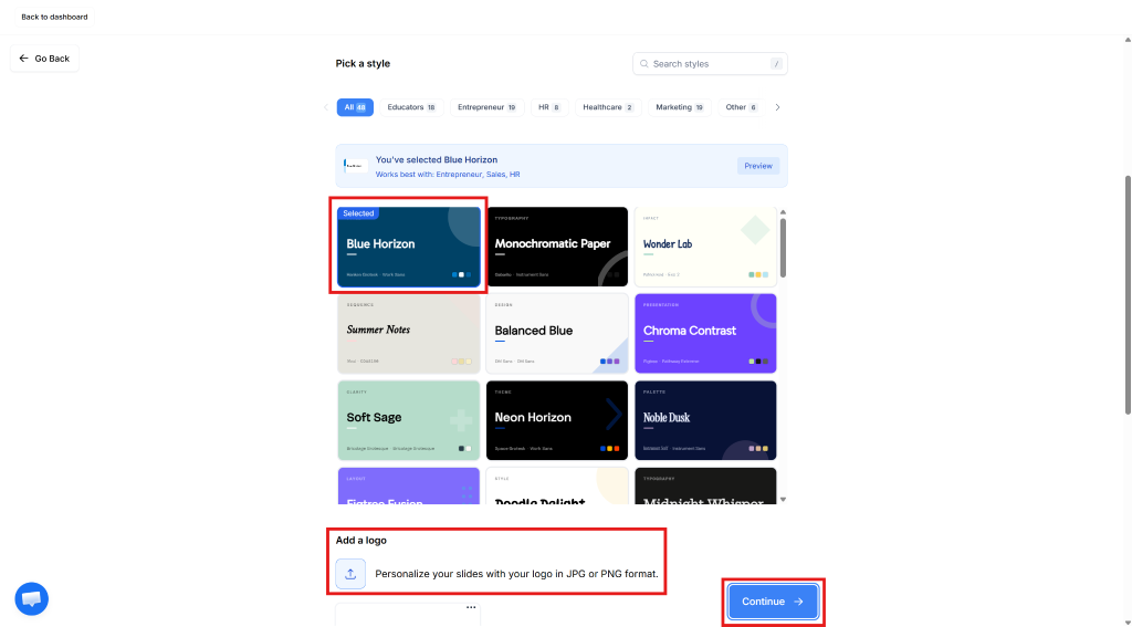Step 5: Pick a Classroom-Friendly Template