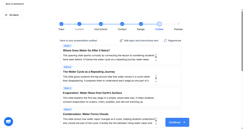 Step 6: Review the AI-Generated Outline