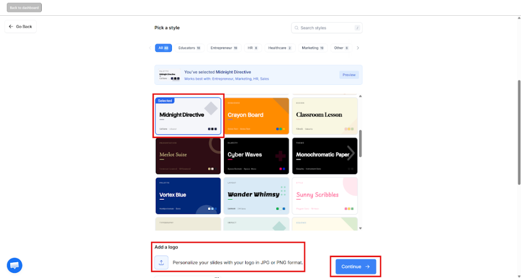 Step 4: Add Presentation Context