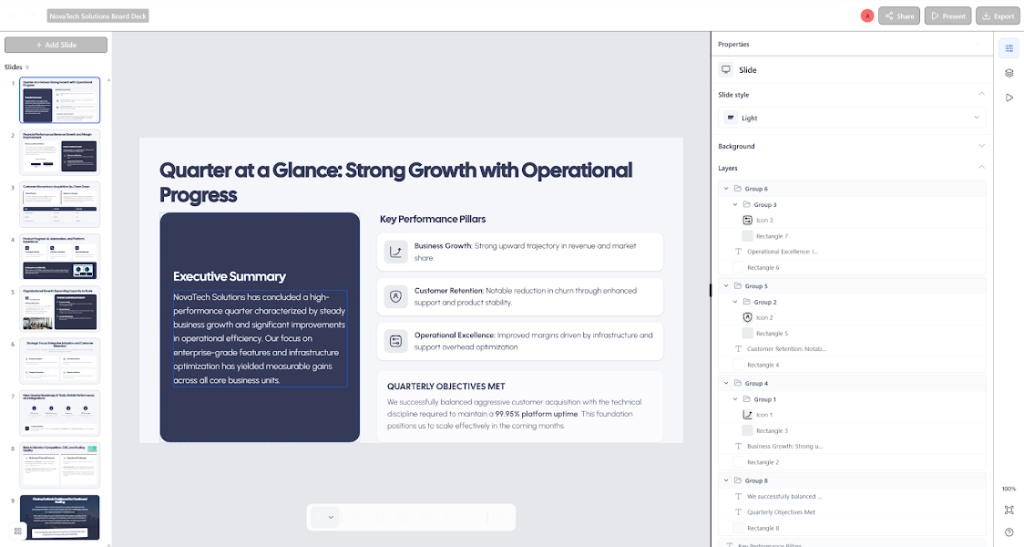 Step 7: Finalize & Customize the Presentation