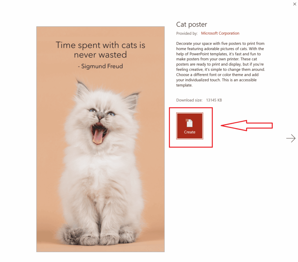Step 3: Select and Open the Template