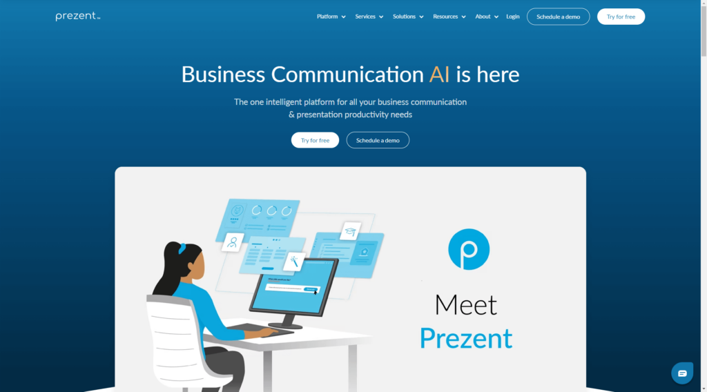 prezent ai pitch deck generator
