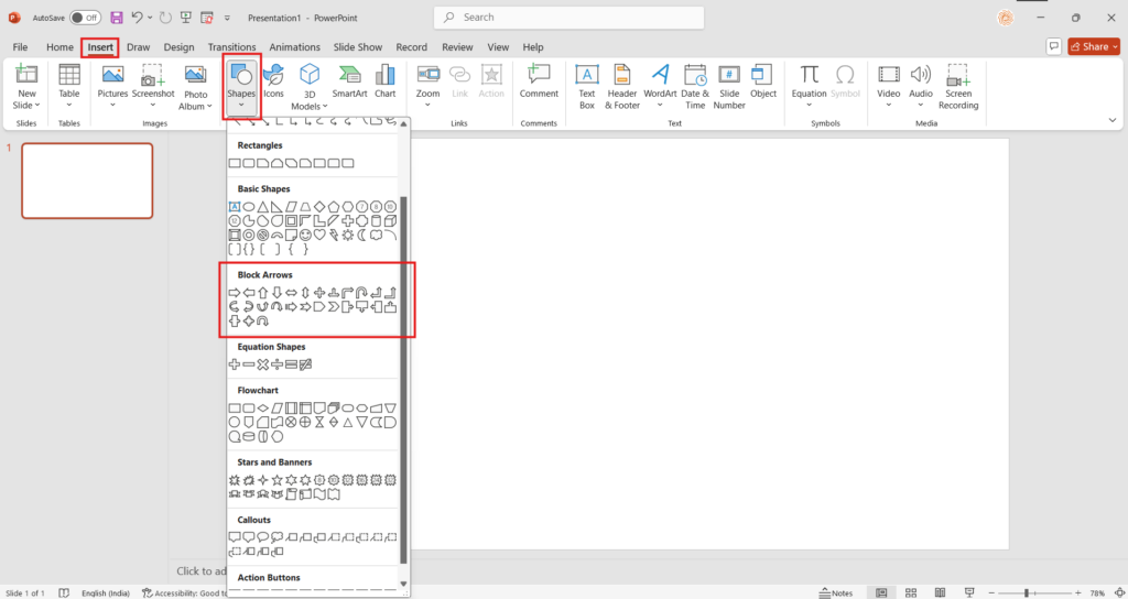 Make a Curved Arrow with the Use of Curved Arrow Shapes