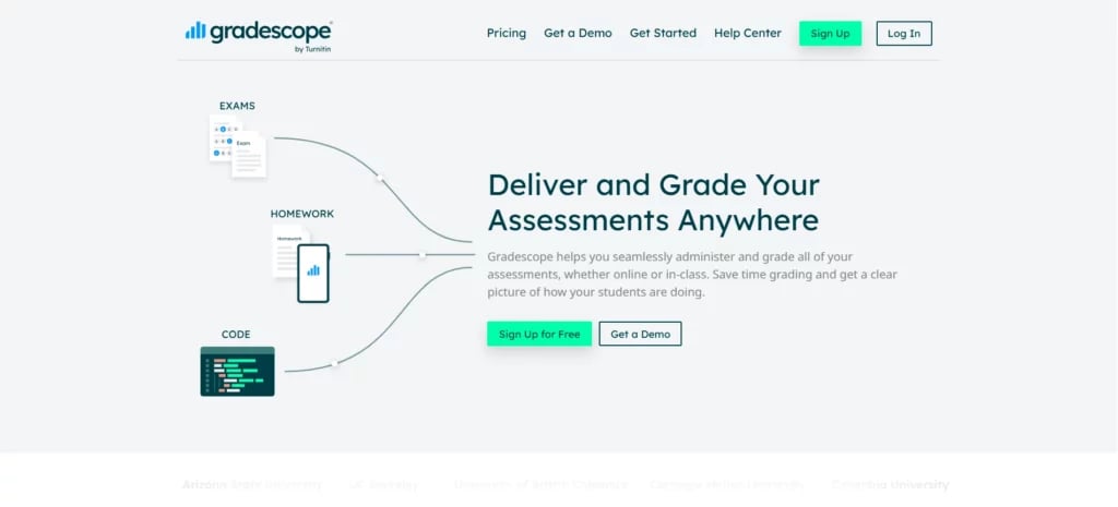 gradescope homepage