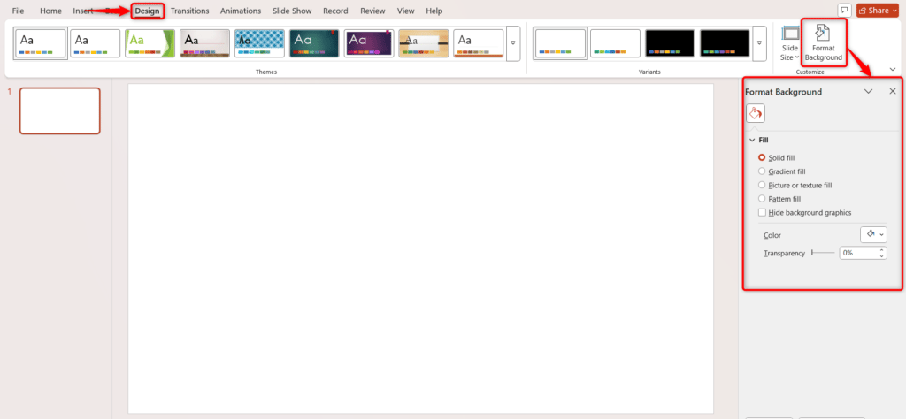 Add a Background in Infographic in PowerPoint