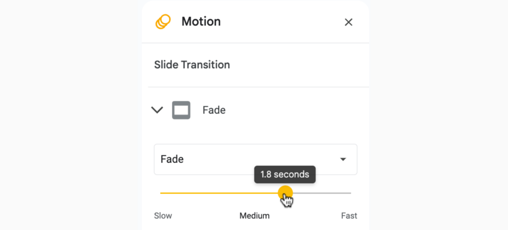 Types of slide transitions