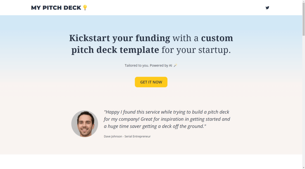my pitch deck online tool