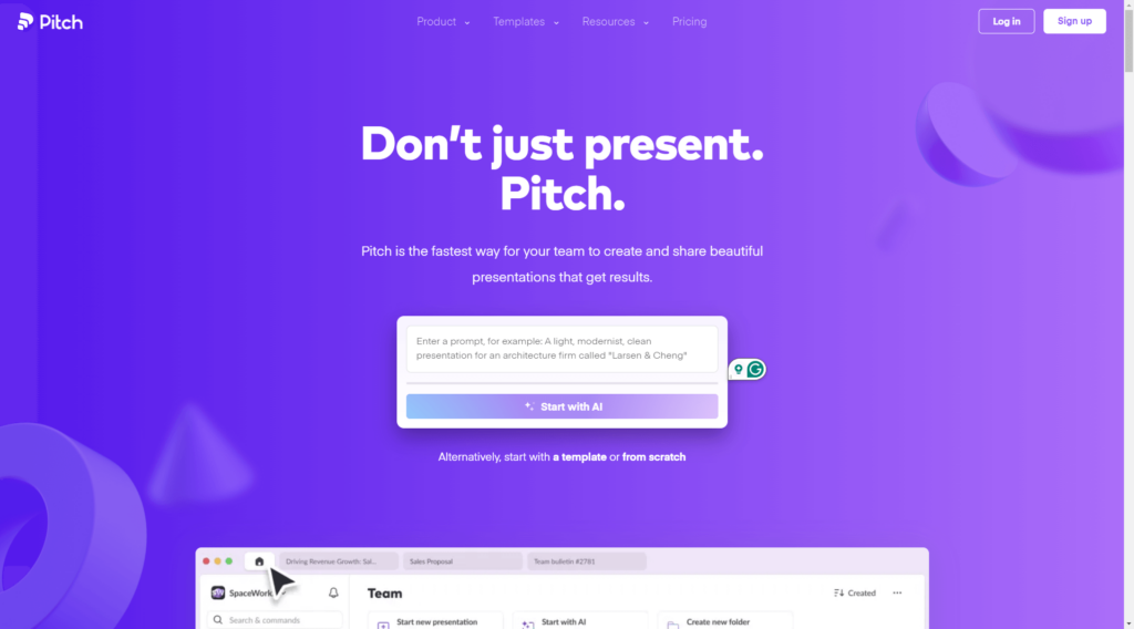 pitch presentation tool