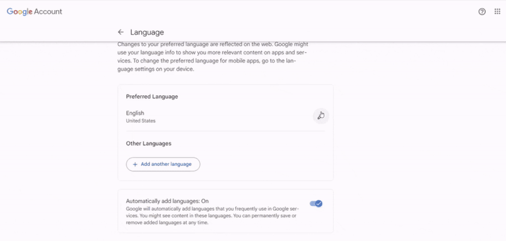 Enjoy Your New Language Settings