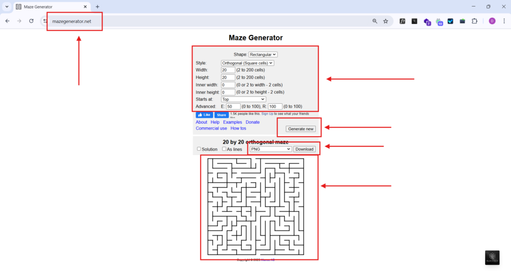 use online maze generator