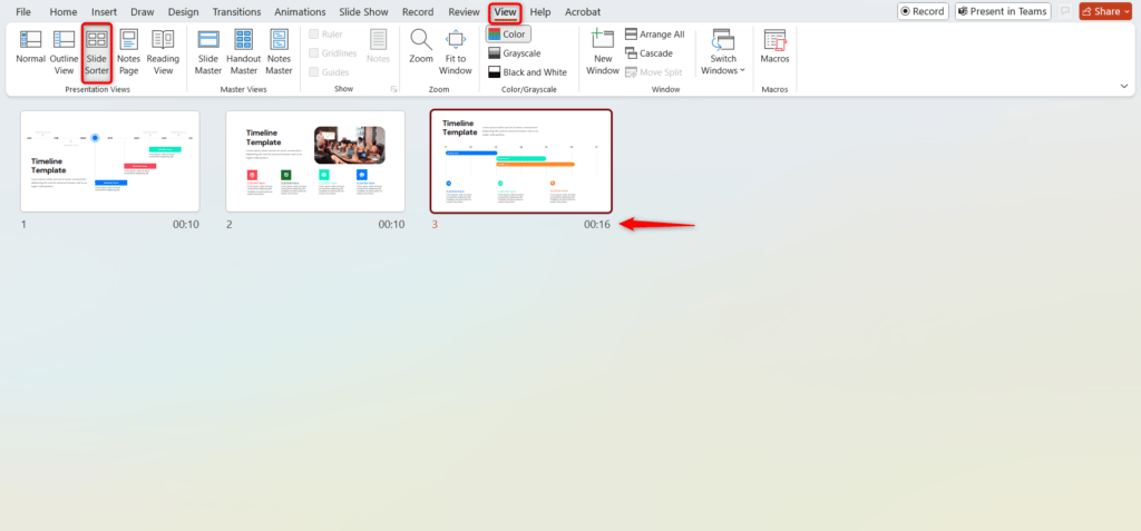 Method 2 Use Rehearse Timings-4