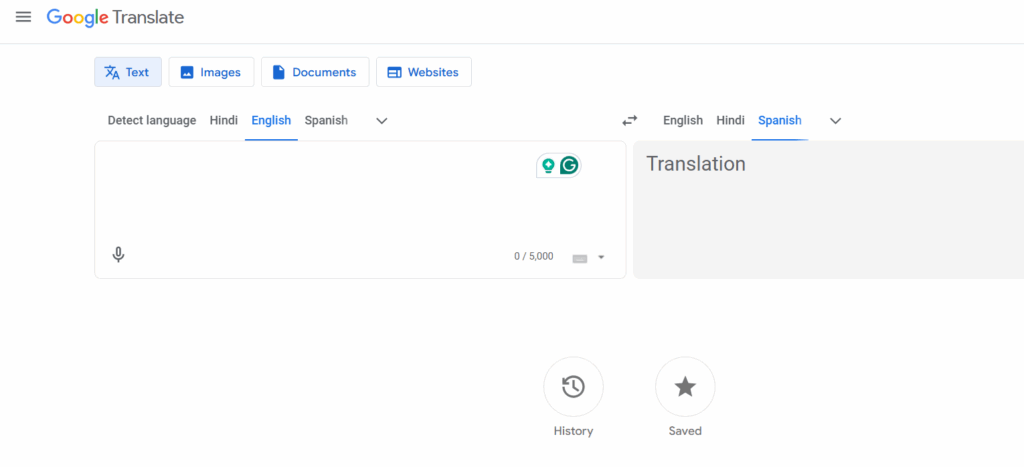 Go to Google Translate