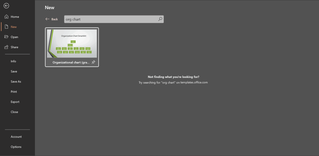Using a Built-In Template