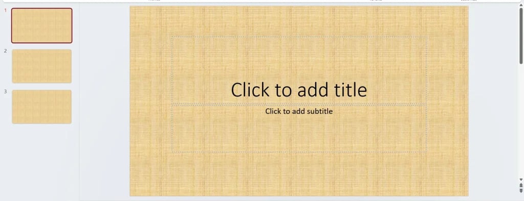 Applied background in PowerPoint