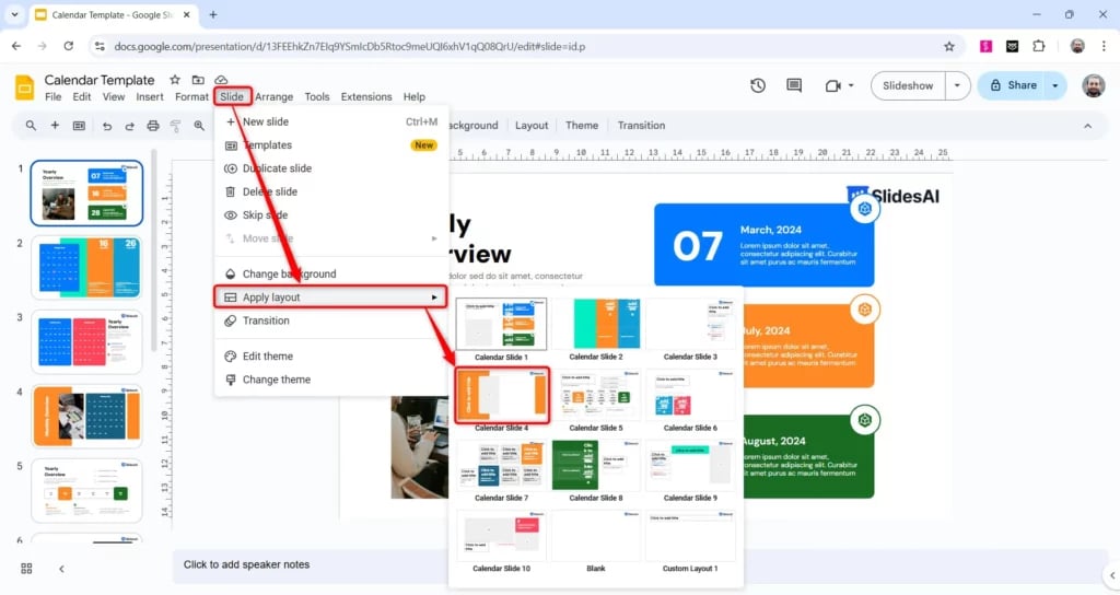 How to Edit Layout in Google Slides