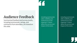 Post Event Recap and Analysis Deck template