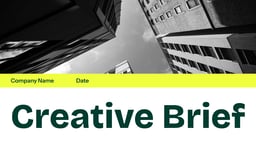 Creative Brief Presentation Template for Google Slides and PowerPoint template