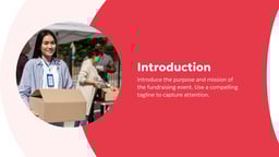 Fundraising Event Pitch Deck template