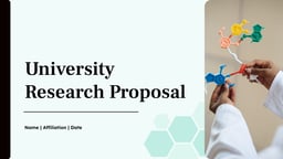 Research Proposal Templates For Google Slides and PowerPoint Presentation template