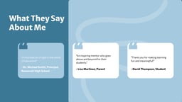 Teacher / Educator Portfolio Presentation template