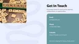 Teacher / Educator Portfolio Presentation template