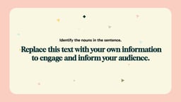 English Grammar Lesson Presentation template