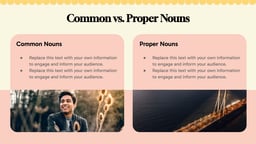 English Grammar Lesson Presentation template