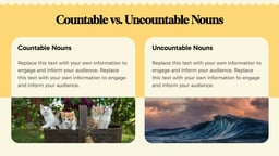 English Grammar Lesson Presentation template