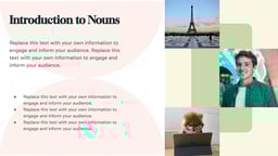 English Grammar Lesson Presentation template