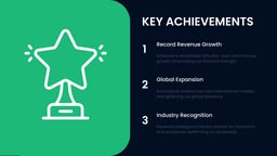 Company Report Presentation template