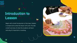 Interactive Educational Lesson Presentation template