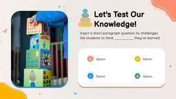 Interactive Educational Lesson Presentation template