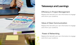 Internship Report: Training and Project Management Presentation template