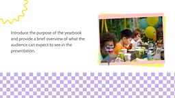 Retro Themed School Yearbook Presentation template