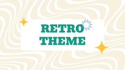 Retro Themed School Yearbook Presentation template