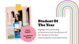 Retro Themed School Yearbook Presentation template