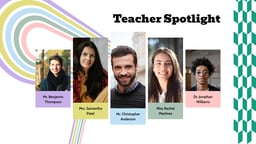 Retro Themed School Yearbook Presentation template