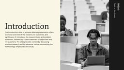 Thesis Defense – Education Presentation template