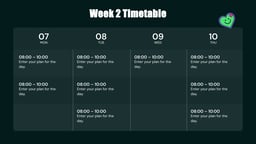 Monthly Lesson Plan template