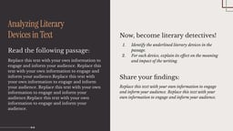 Figurative Language Presentation template