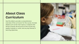 Class Orientation Presentation template