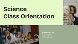 Class Orientation Presentation template
