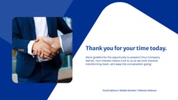 SaaS Investor Pitch Deck template