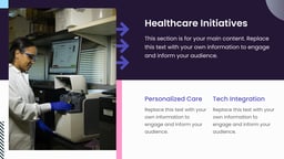 Advancing in Healthcare Presentation template