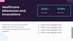 Advancing in Healthcare Presentation template
