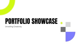 Portfolio Showcase template