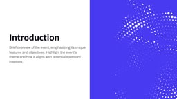 Event Sponsorship Pitch Deck template