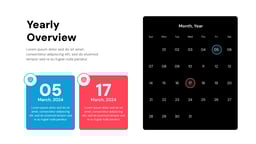 Calendar Presentation Templates template